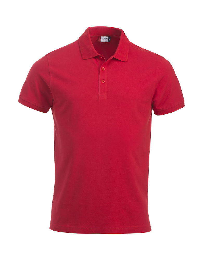 Pique-skjorte Classic Lincoln, Rød