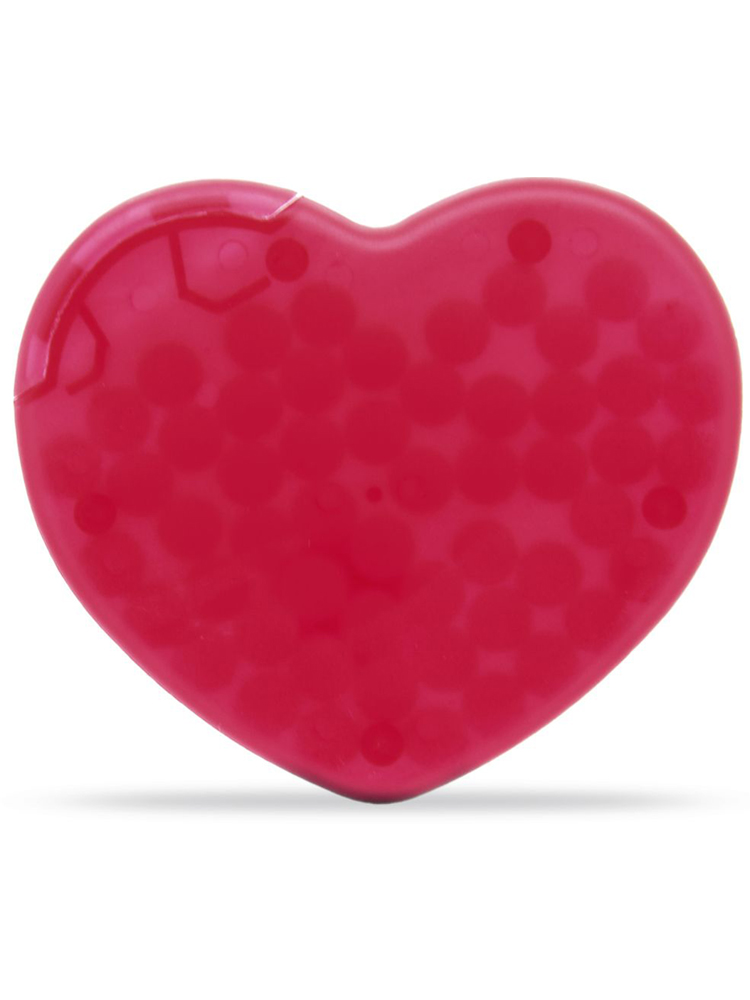 Pastiller med logo Mint hjerte, Rød