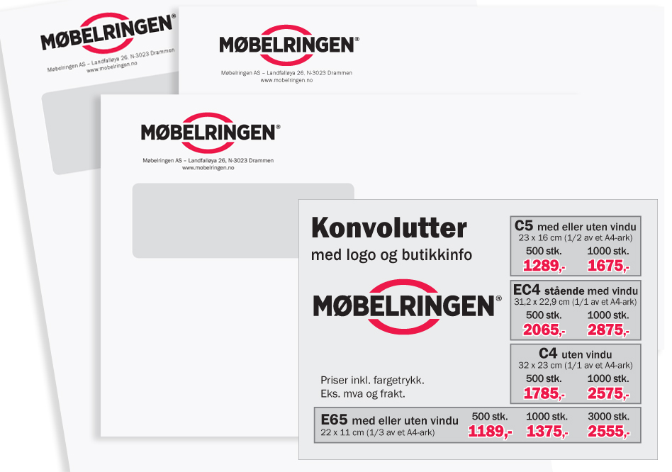 Møbelringen_konvolutter med logo_Avseth