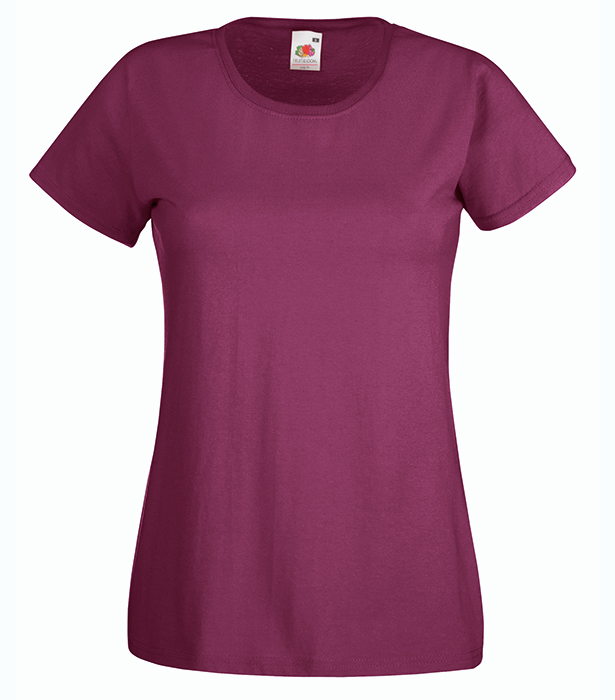 Fruit of the Loom Valueweight T Lady, Burgundy