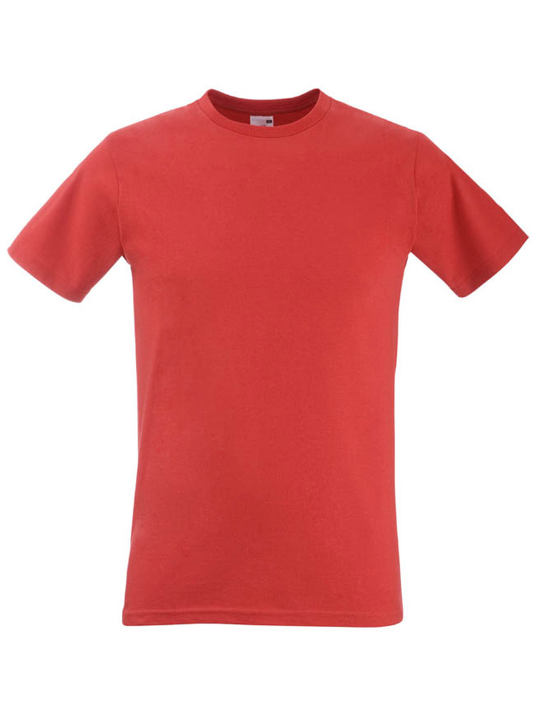 Fruit T-Shirt Fitted Valueweight T, Red