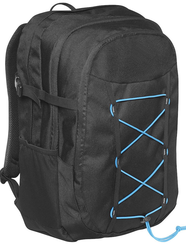 Grizzly Sporty line Computer backpack, svart med blått