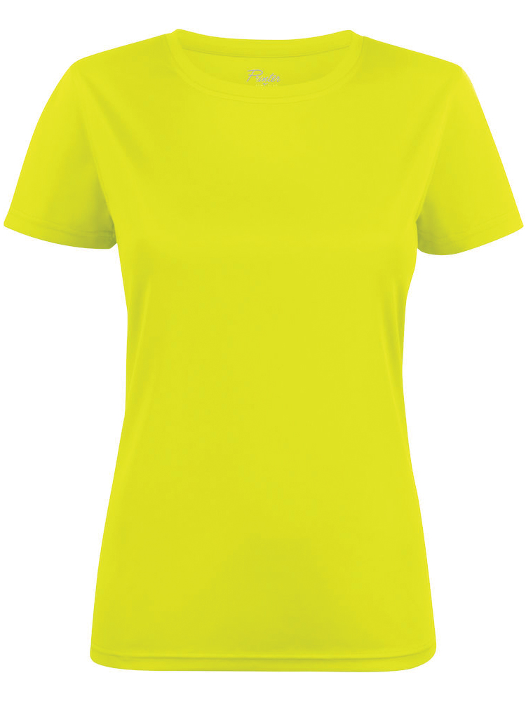 T-skjorte Printer Run Lady, Neongul