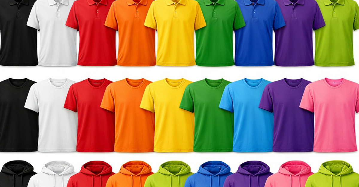 Piqueskjorter, T-skjorter og Hoodies i stort fargeutvalg