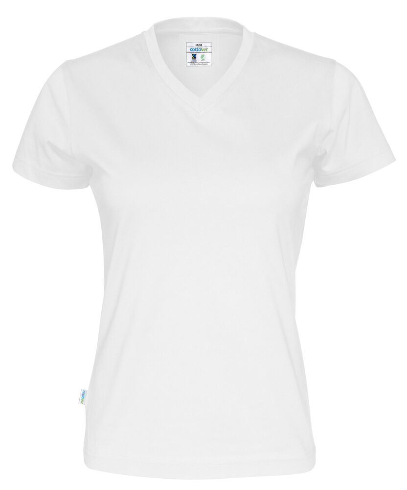 T-shirt V-neck Lady (GOTS)