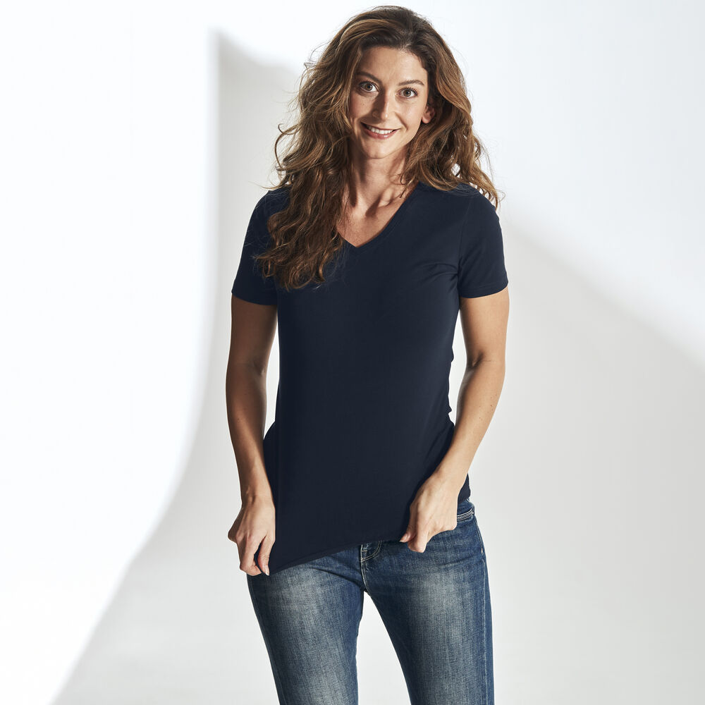 Stretch V-Neck Lady (GOTS) - Bilde 20