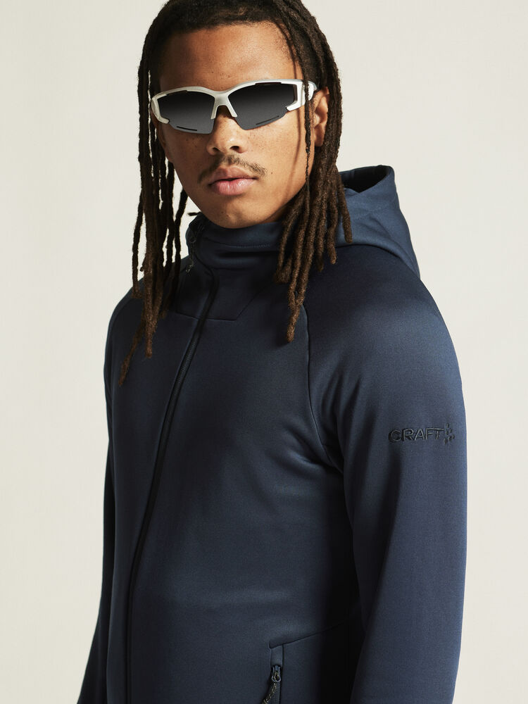 Adv Explore Power Fleece Hood Jkt M - Bilde 2