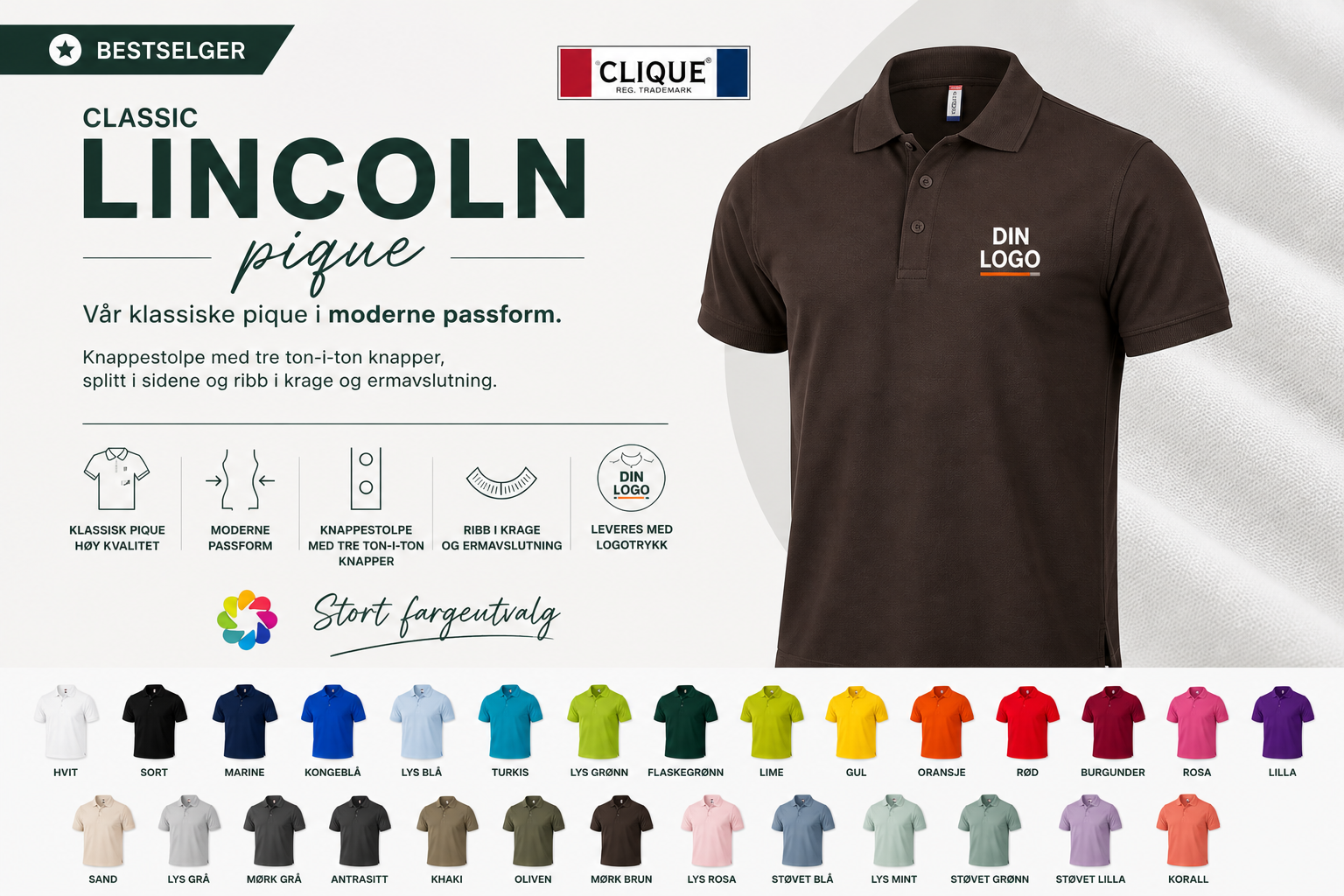 Clique Classic Lincoln Pique_Avseth