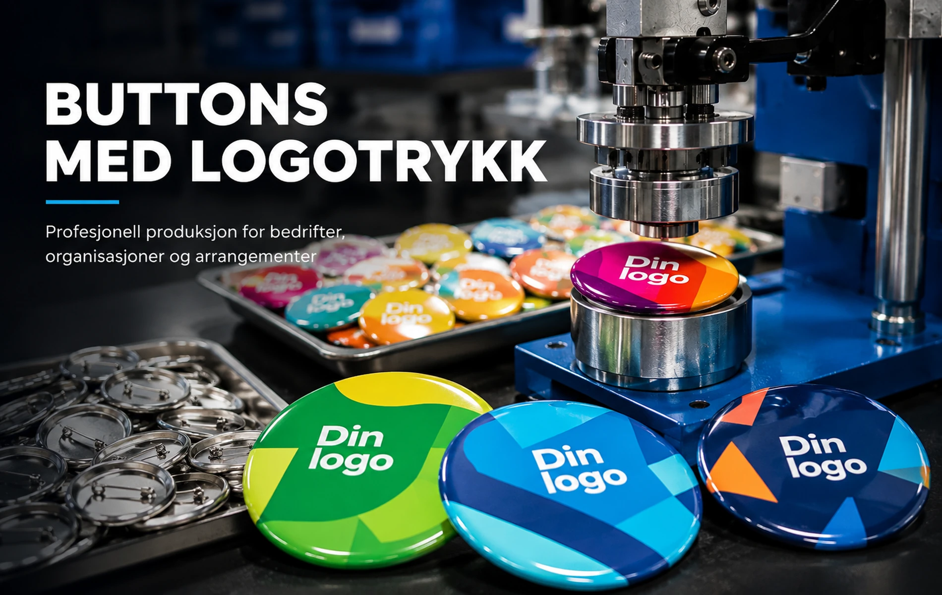 Buttons med logotrykk