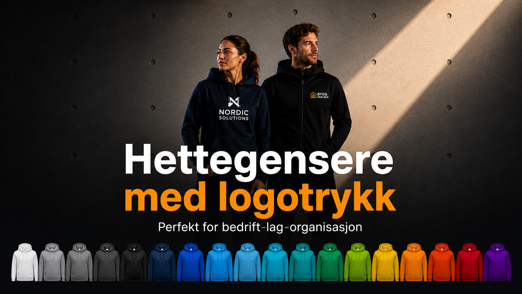 Hettegenser med trykk