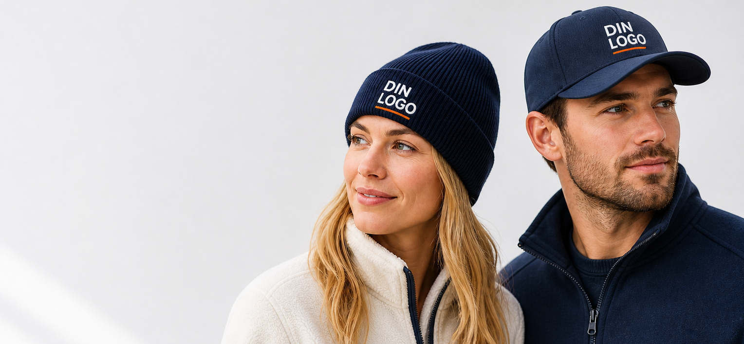 luer og caps med logo