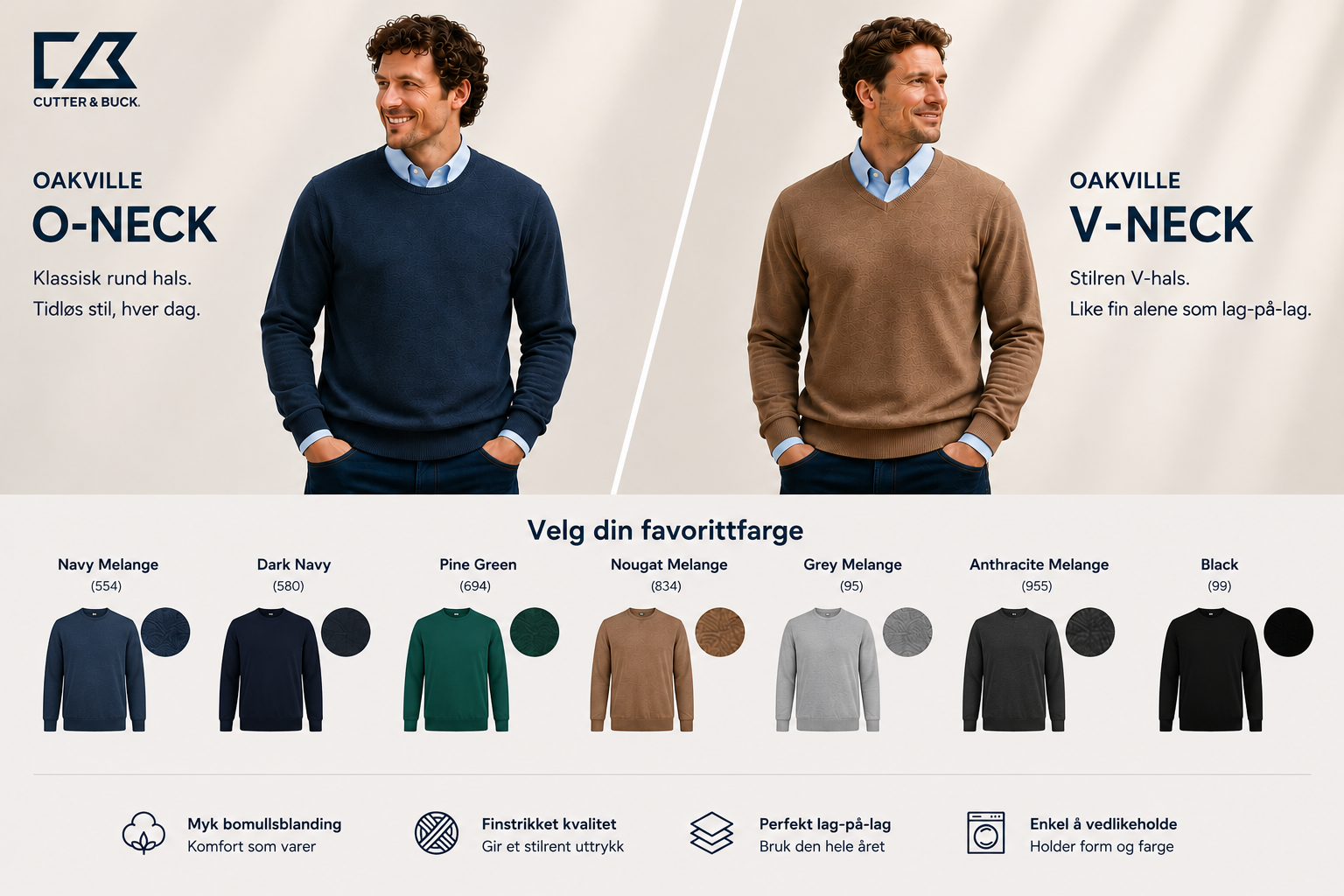 Oakville O-Neck & V-Neck