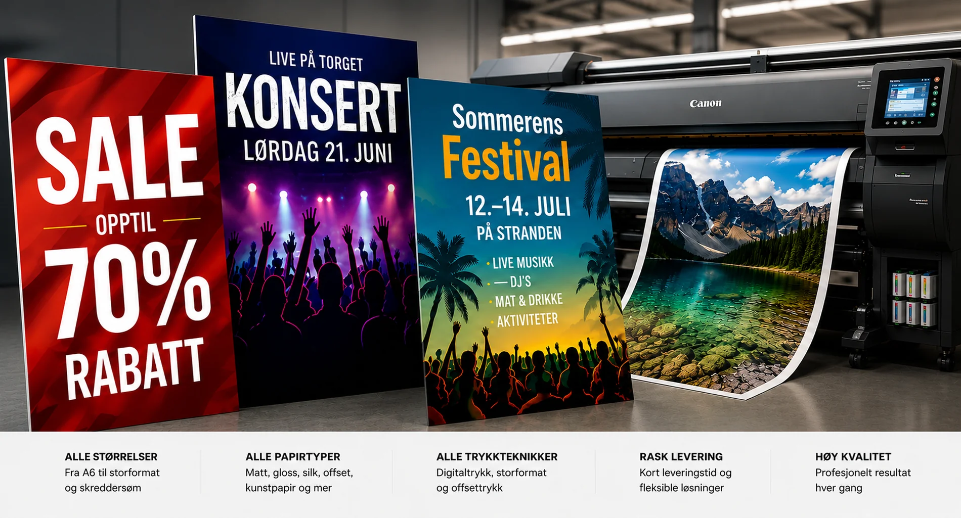Plakater - trykkes av Avseth