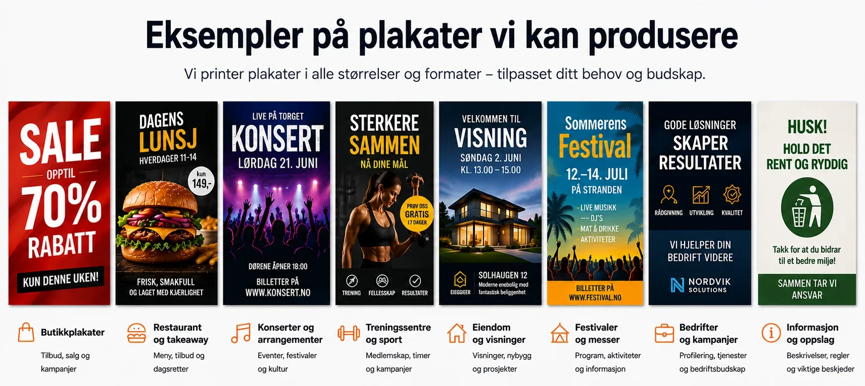 plakater trykket av avseth