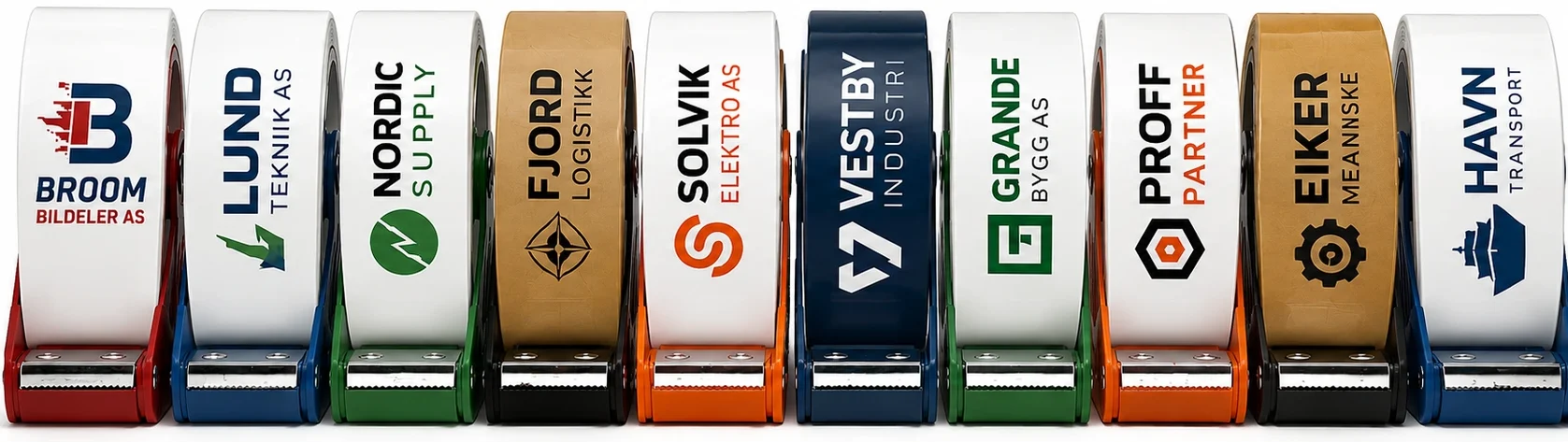 Tape med logotrykk